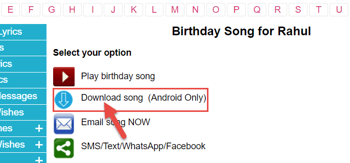 download-birthday-song-android
