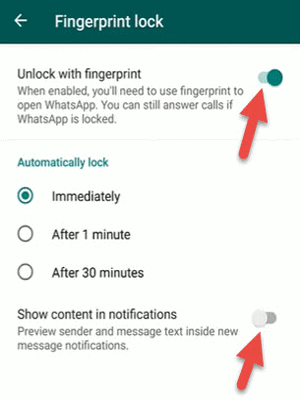 whatsapp-fingerprint-lock